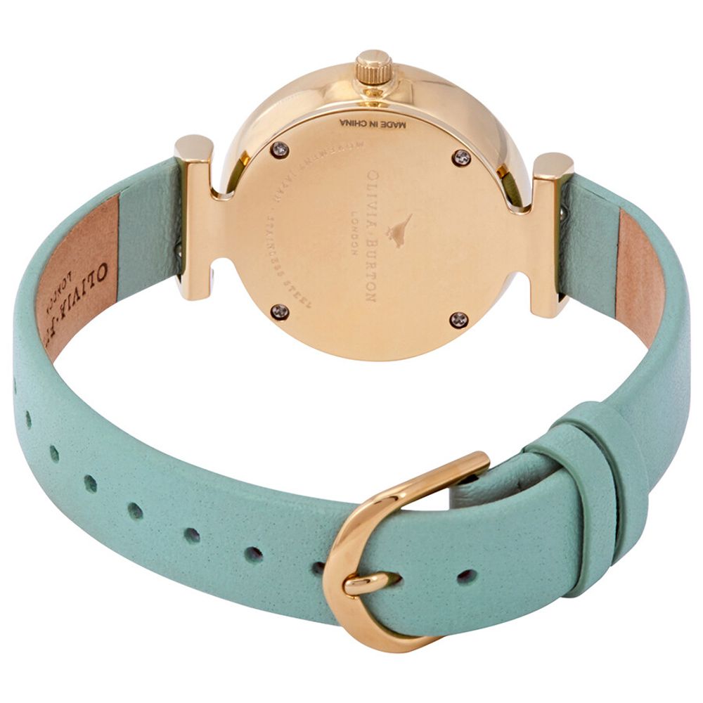 Olivia Burton Green Leather Leather Watch