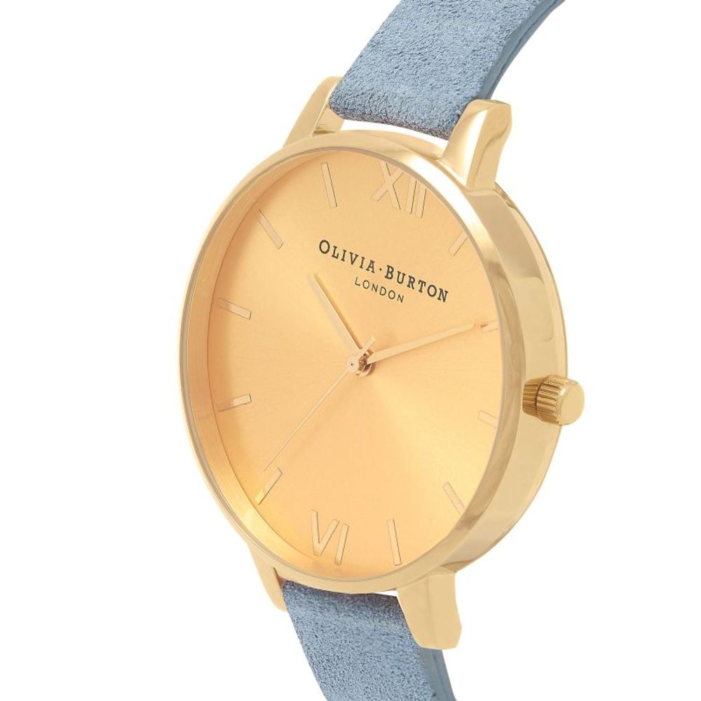 Olivia Burton Blue Leather Leather Watch