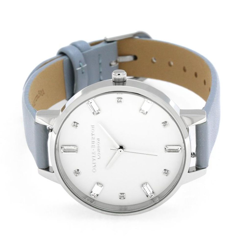 Olivia Burton Blue Leather Leather Watch