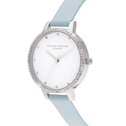 Olivia Burton Blue Leather Leather Watch