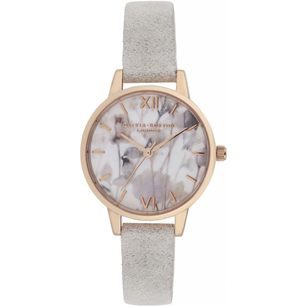 Olivia Burton Gray Leather Leather Watch