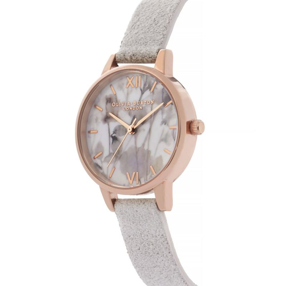 Olivia Burton Gray Leather Leather Watch