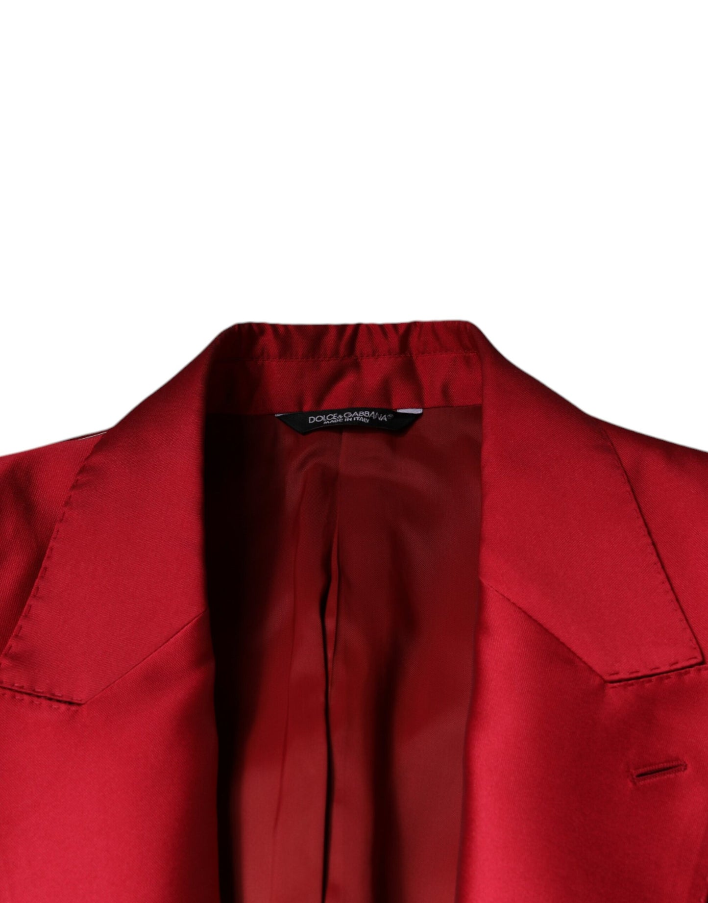 Dolce & Gabbana Red Polyester Single Breasted Formal Suit - IT48 | M