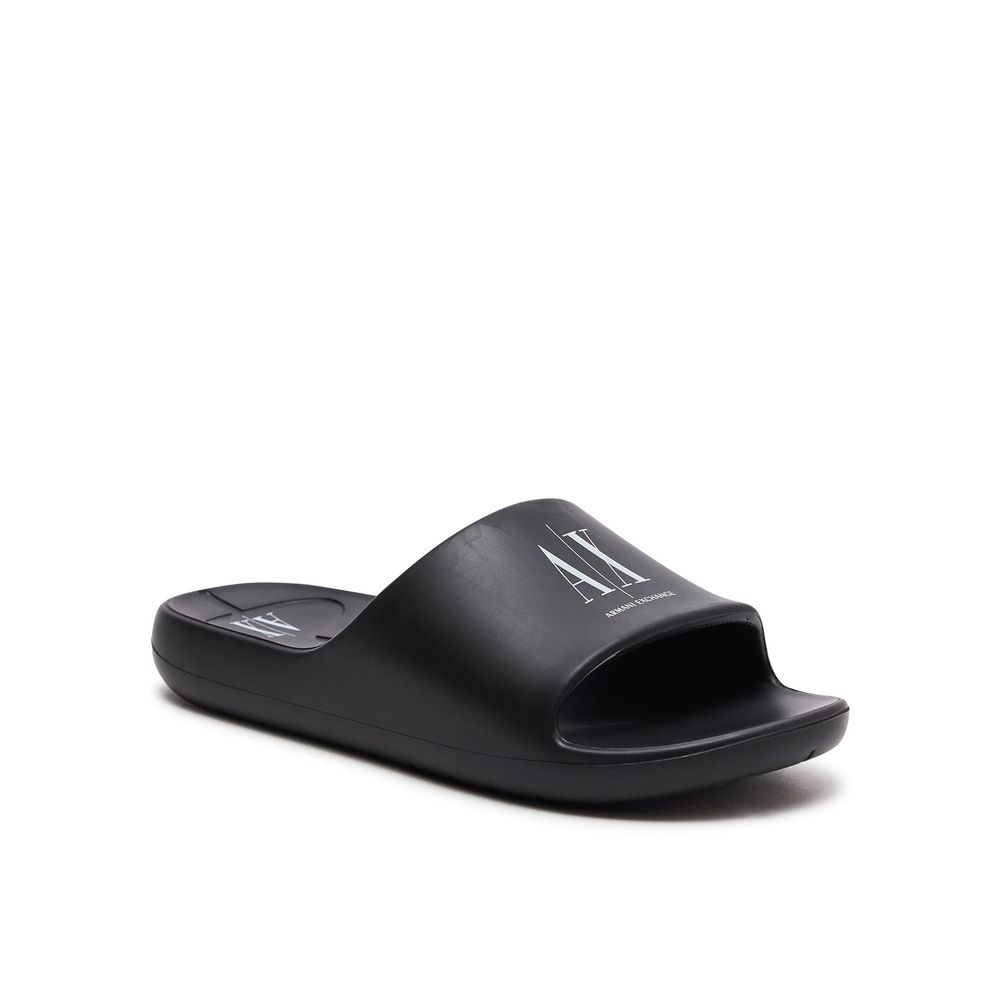 Armani Exchange Black And White Polyethylene Sandal - EU35/US5