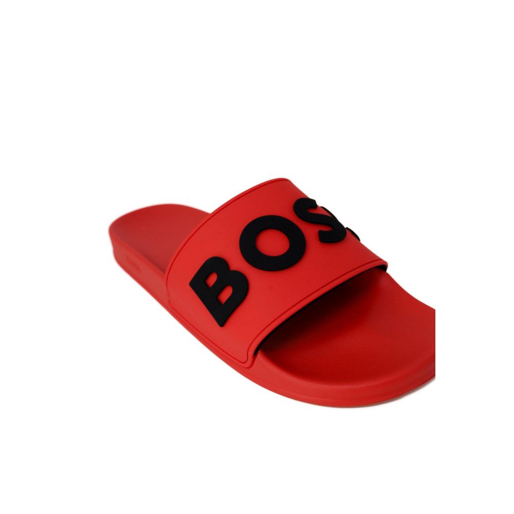 Hugo Boss Red Polyethylene Sandal - EU40/US7