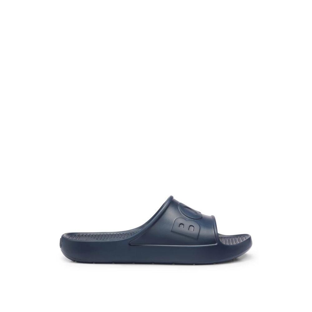 Hugo Boss Blue Rubber Sandal - EU39/US6