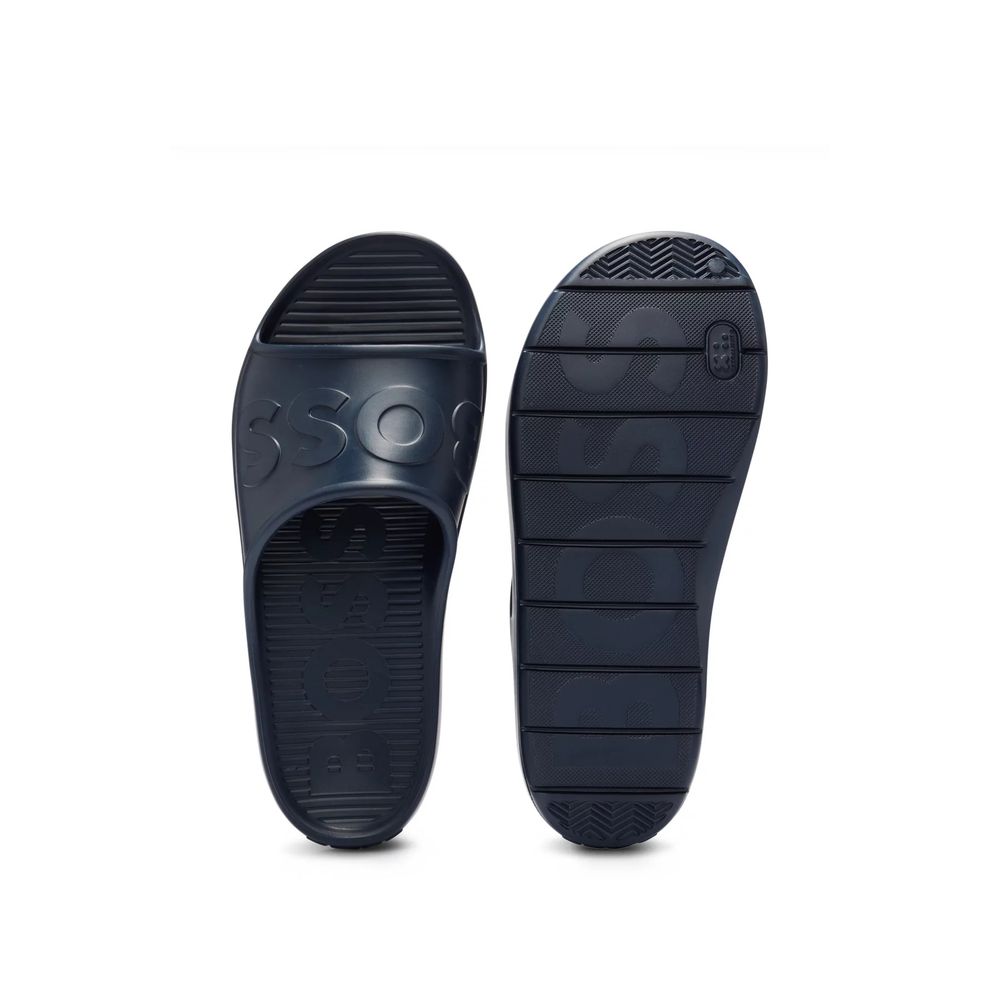 Hugo Boss Blue Rubber Sandal - EU39/US6