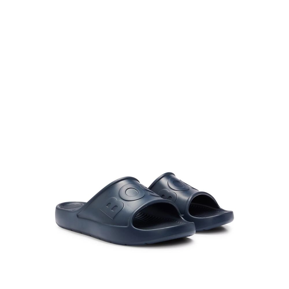 Hugo Boss Blue Rubber Sandal - EU39/US6