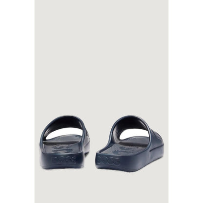 Hugo Boss Blue Rubber Sandal - EU39/US6