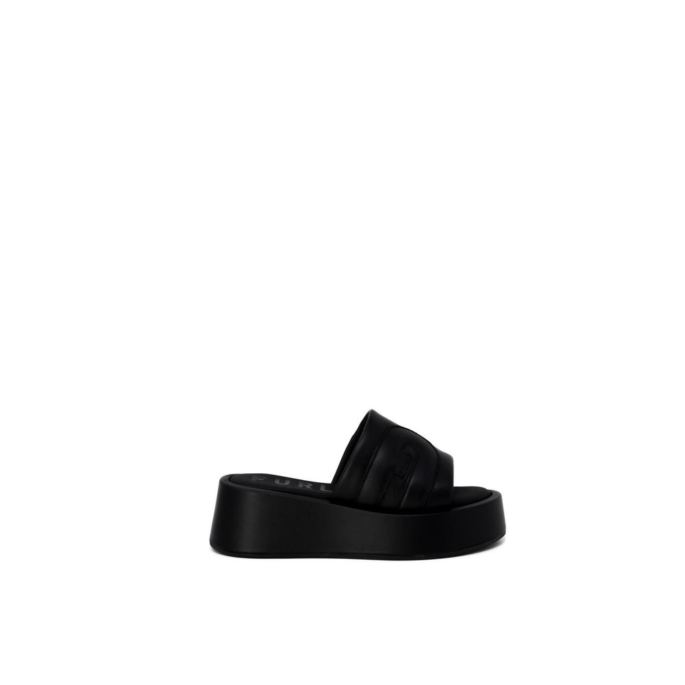 Furla Black Leather Sandal - EU39/US9