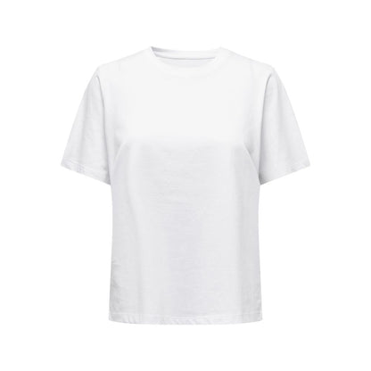 Only White Cotton Tops & T-Shirt - IT42|M