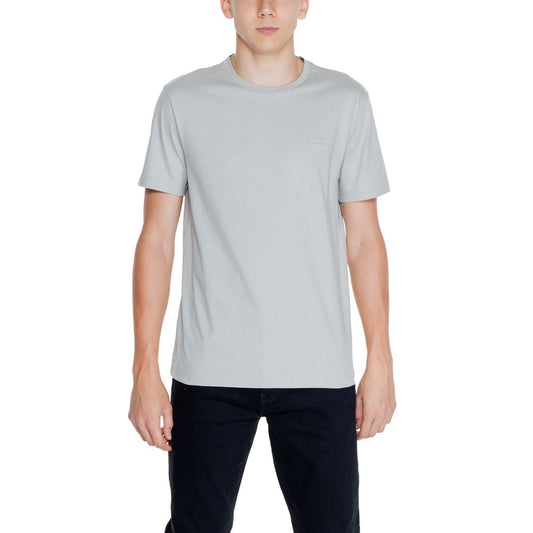 Calvin Klein Gray Cotton T-Shirt - IT48 | L