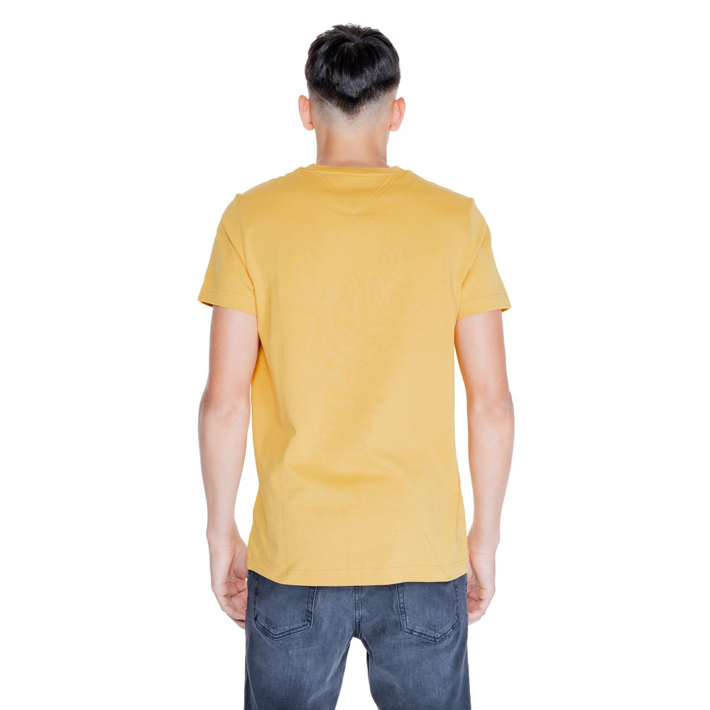 Tommy Hilfiger Yellow Cotton T-Shirt - IT48 | L