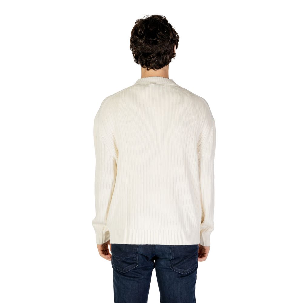 Calvin Klein Jeans Cream Cotton Sweater