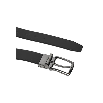 Tommy Hilfiger Black Leather Belt - 90 cm / 36 Inches