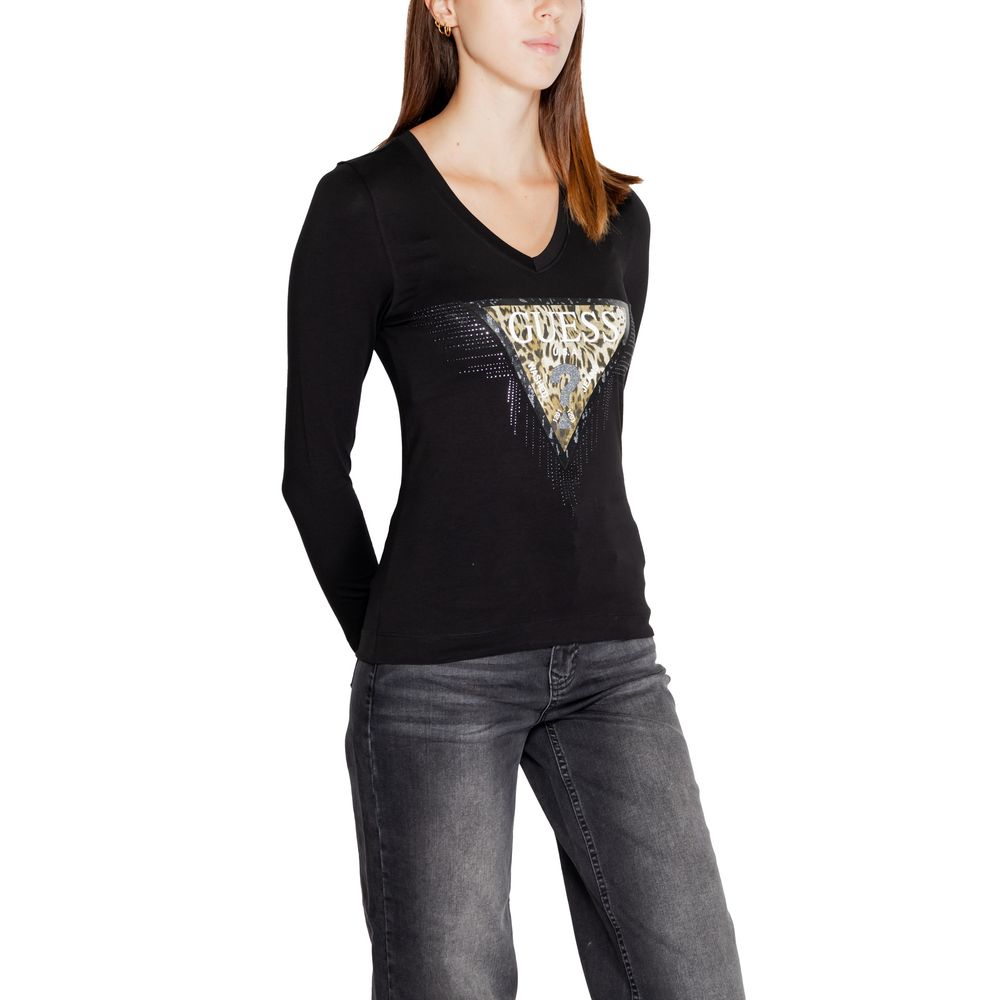 Guess Black Cotton Tops & T-Shirt - IT38|XS