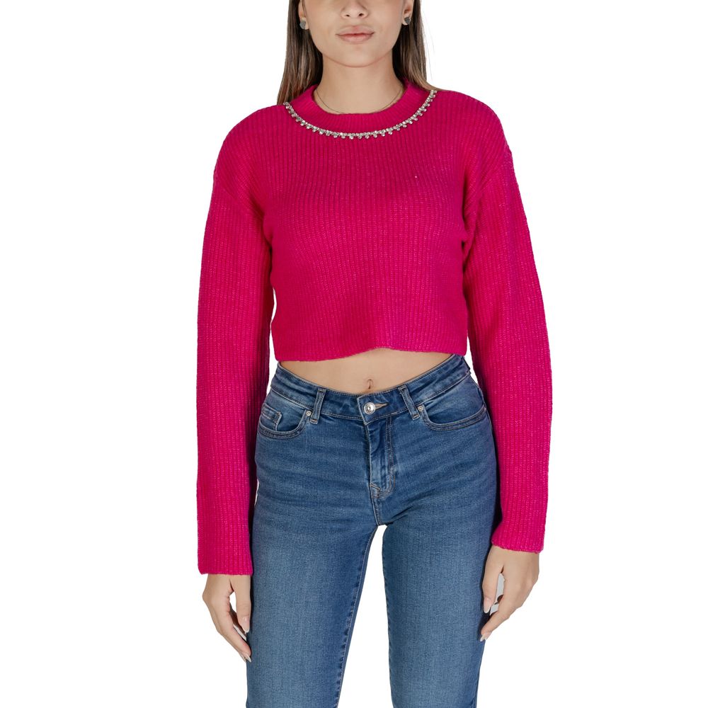 Only Pink Polyester Polyester Sweater