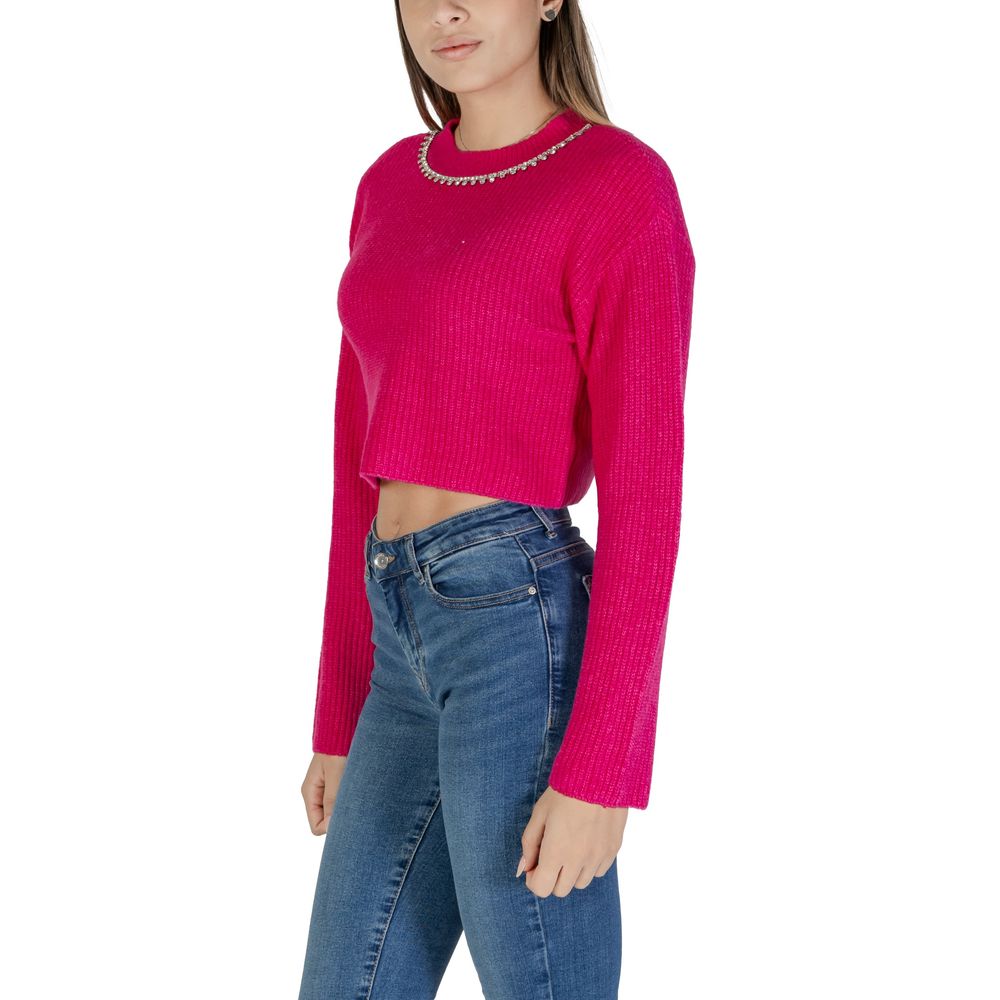 Only Pink Polyester Polyester Sweater