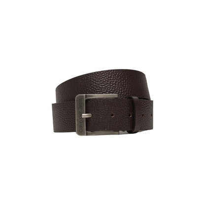 Calvin Klein Jeans Brown Leather Belt - 105 cm / 42 Inches