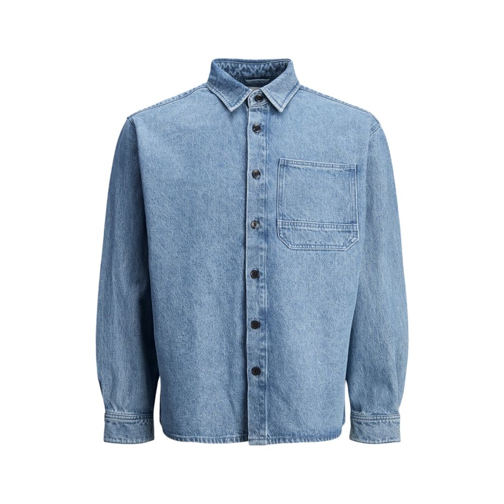 Jack Jones Light Blue Cotton Shirt - IT48 | L