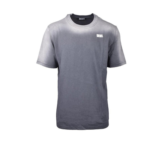 Diesel Gray Cotton T-Shirt - IT44 | S