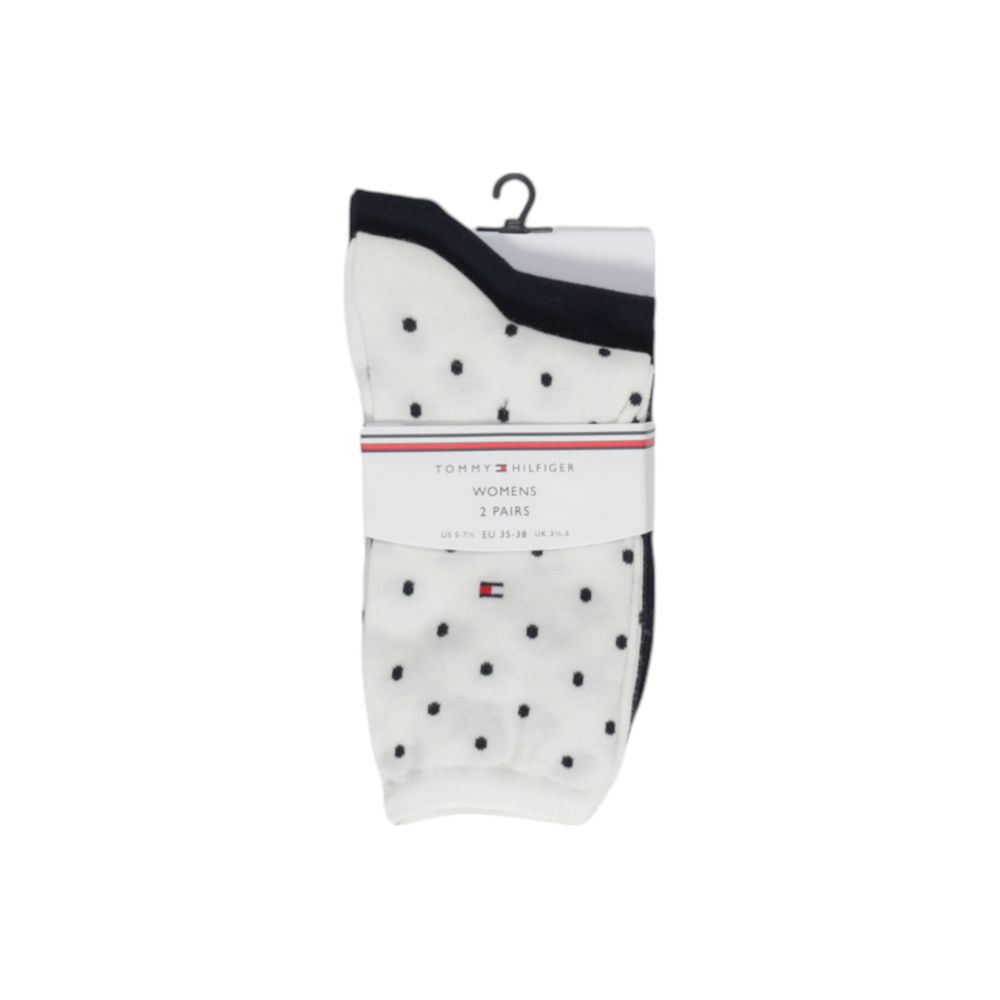 Tommy Hilfiger White Cotton Tights & Sock - 39-42