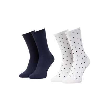 Tommy Hilfiger White Cotton Tights & Sock - 39-42