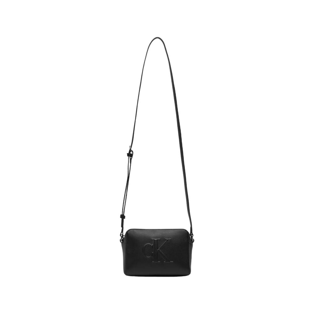 Calvin Klein Jeans Black Synthetic Leather Handbag