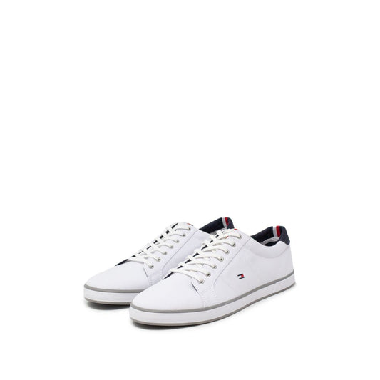 Tommy Hilfiger White Cotton Sneaker - EU45/US12