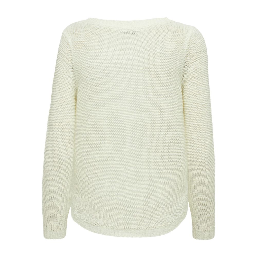 Only White Polyester Sweater