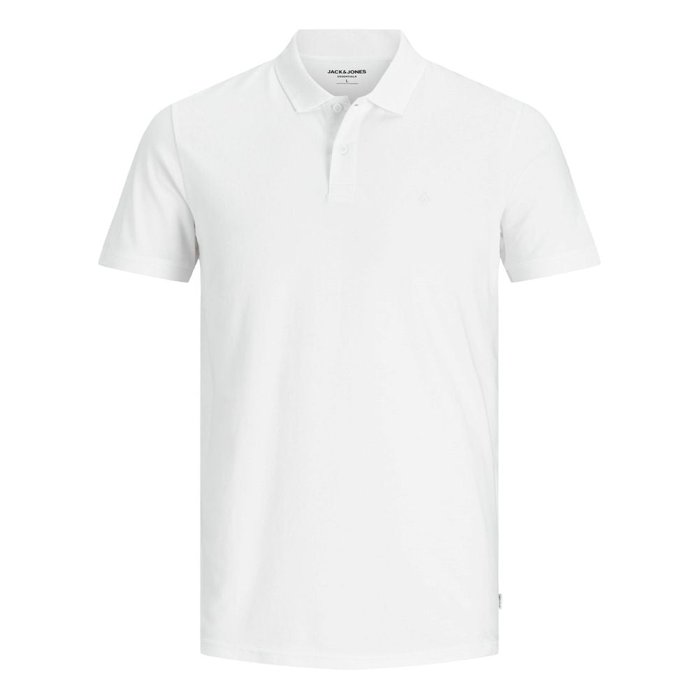 Jack Jones White Cotton Polo Shirt - IT44 | S