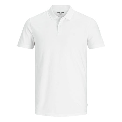 Jack Jones White Cotton Polo Shirt - IT44 | S