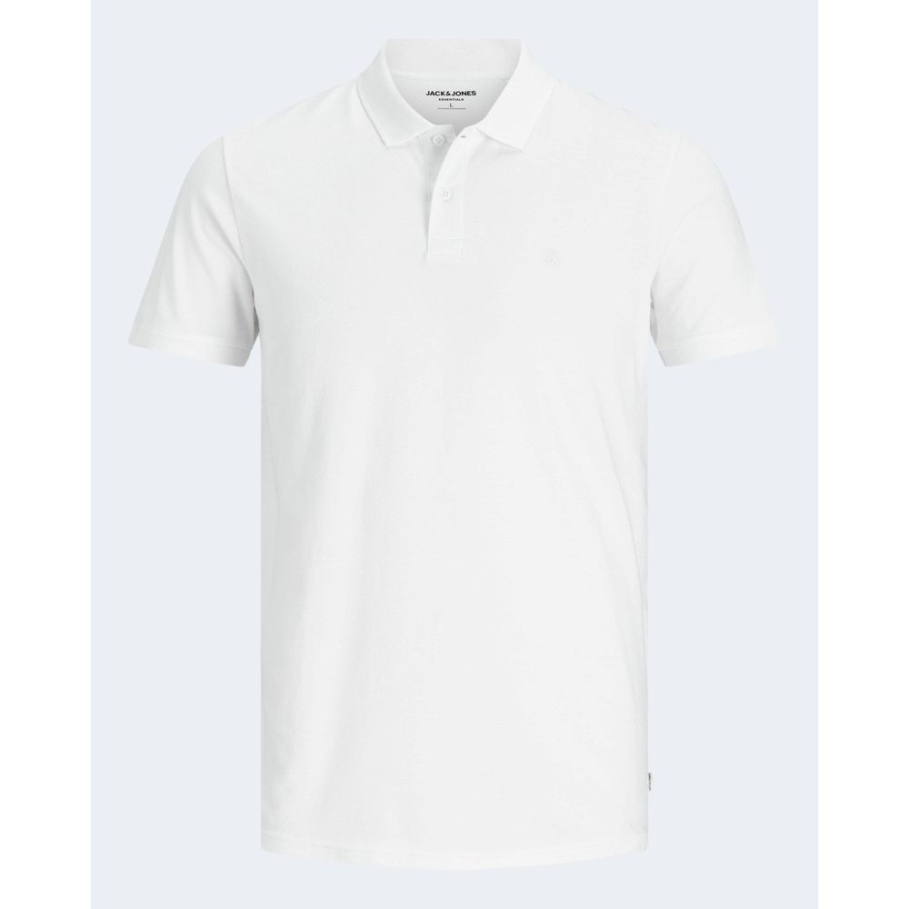 Jack Jones White Cotton Polo Shirt - IT44 | S