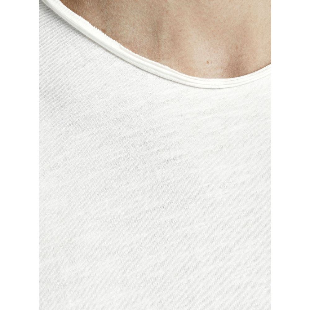 Jack Jones Cream Organic Cotton T-Shirt