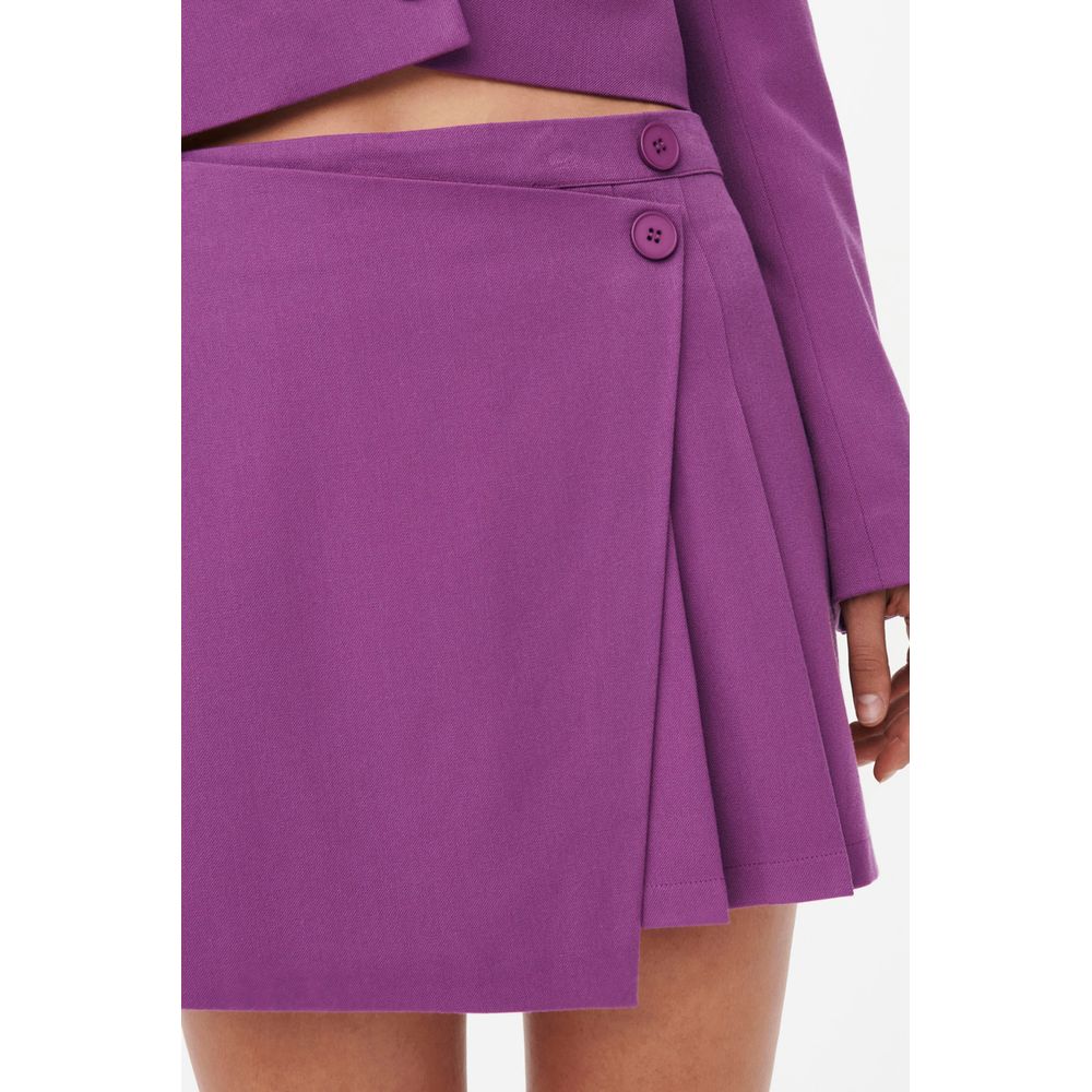 Only Purple Polyester Skirt - IT36|XXS