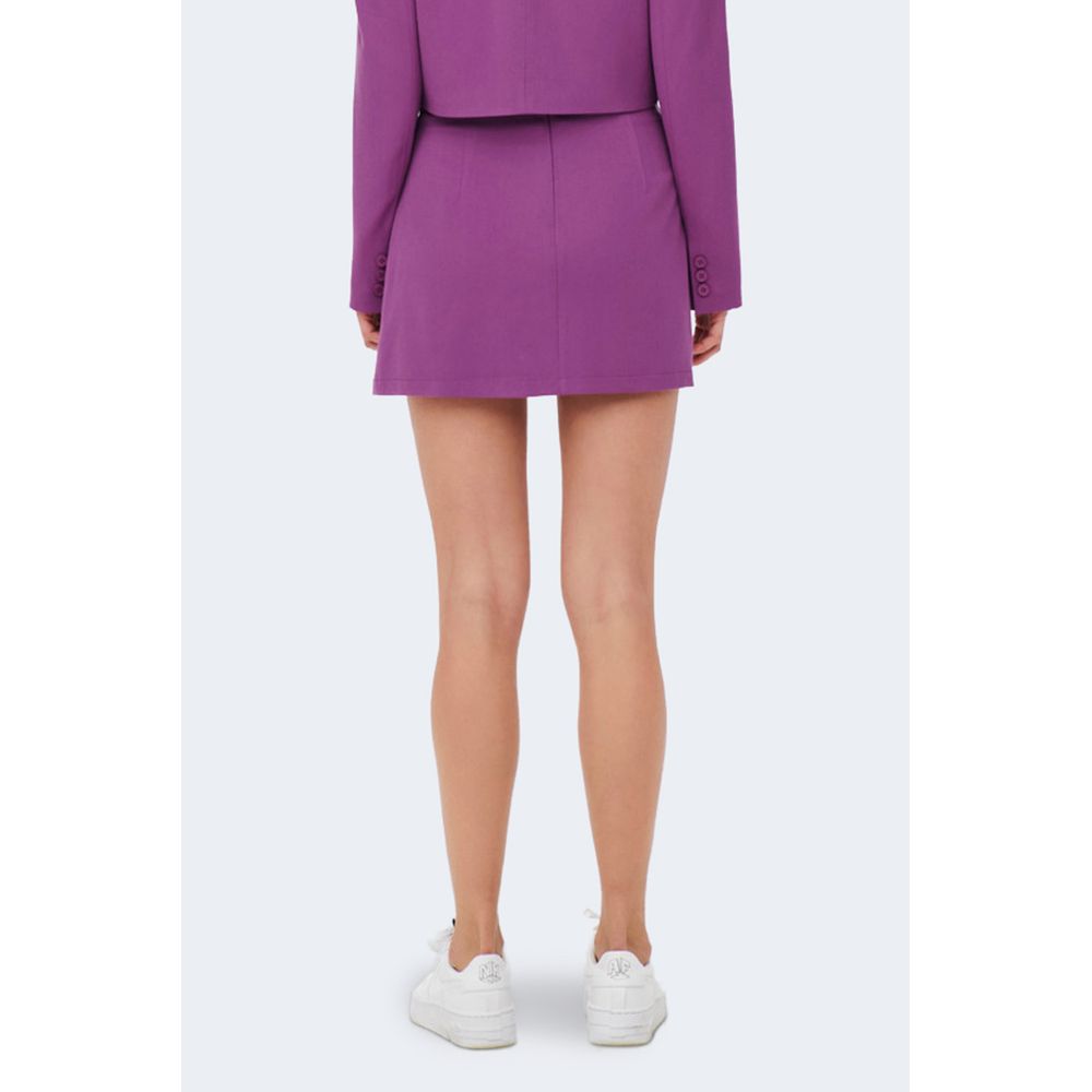 Only Purple Polyester Skirt - IT36|XXS