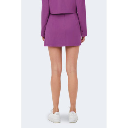 Only Purple Polyester Skirt - IT36|XXS