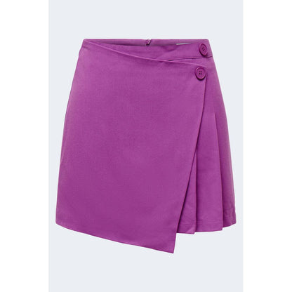 Only Purple Polyester Skirt - IT36|XXS