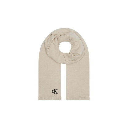 Calvin Klein Beige Cotton Scarf