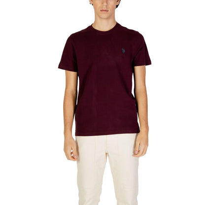 U.S. POLO ASSN. Bordeaux Cotton T-Shirt - IT44 | S