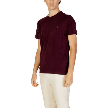 U.S. POLO ASSN. Bordeaux Cotton T-Shirt - IT44 | S