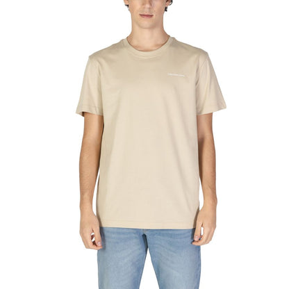 Calvin Klein Jeans Beige Cotton T-Shirt - IT52 | XL