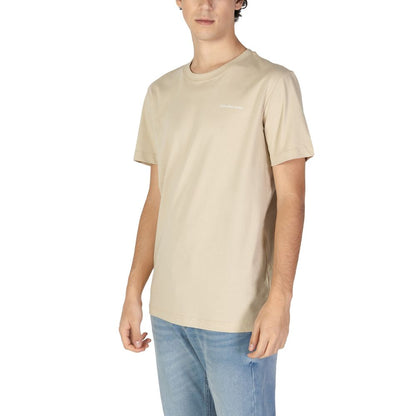 Calvin Klein Jeans Beige Cotton T-Shirt - IT52 | XL