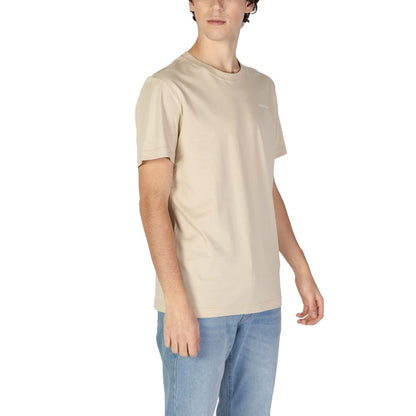 Calvin Klein Jeans Beige Cotton T-Shirt - IT52 | XL