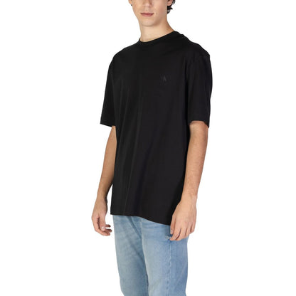 Calvin Klein Jeans Black Cotton Rigenerato T-Shirt - IT46 | M