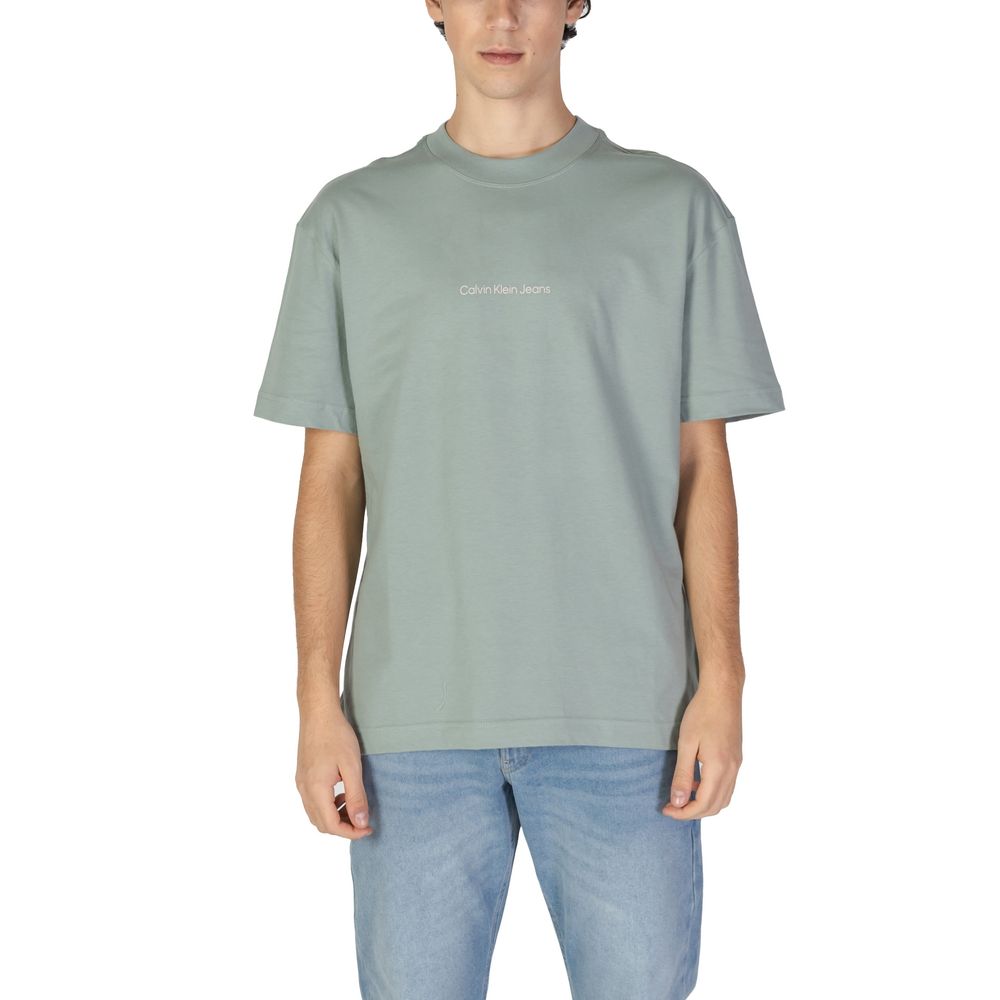 Calvin Klein Jeans Green Cotton T-Shirt - IT54 | XXL