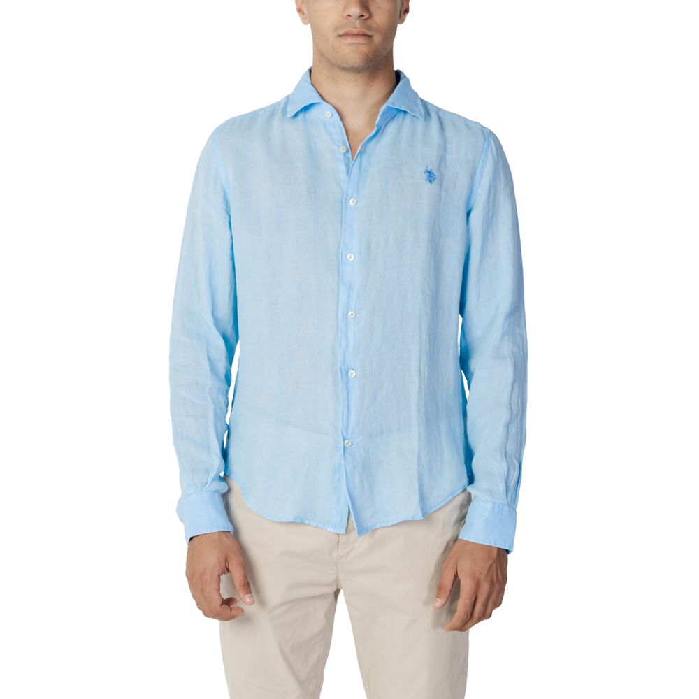 U.S. POLO ASSN. Blue Linen Shirt - IT46 | M