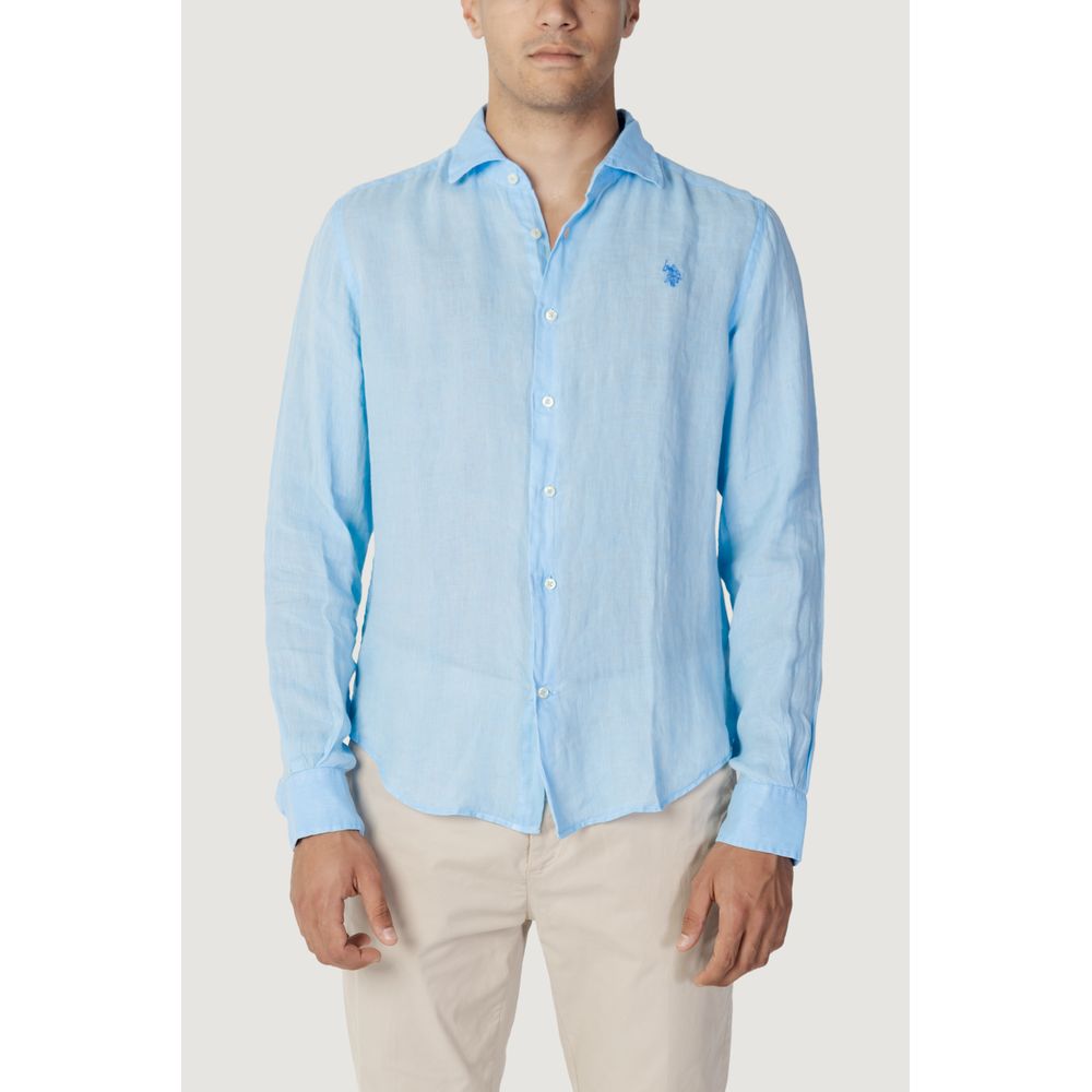 U.S. POLO ASSN. Blue Linen Shirt - IT46 | M