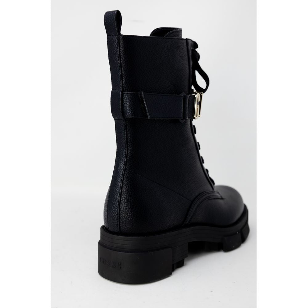 Guess Black Synthetic Leather Boot - EU40/US10