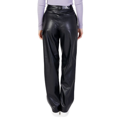 Calvin Klein Jeans Black Polyester Polyester Jeans & Pant